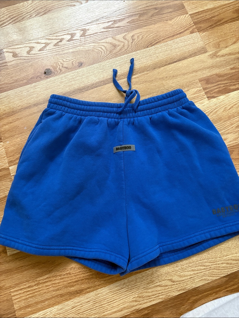 Babyboo Royal Blue Women's Cargo Shorts with Drawstring Waist - Picture 1 of 3